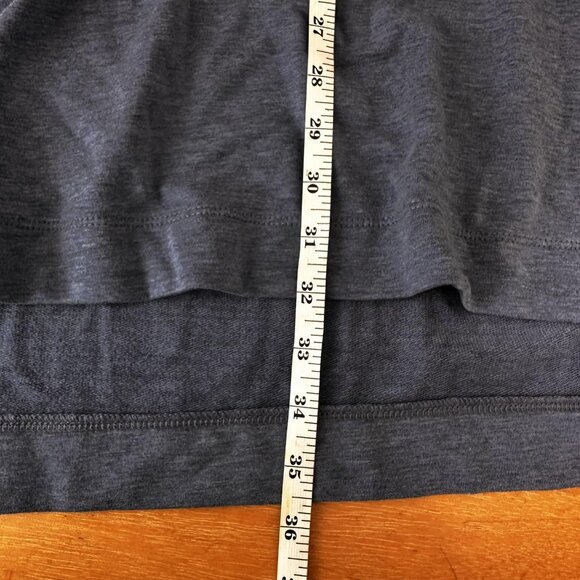 J Jill Pure Jill Hoodie Dress Sz Large Blue Luxe Tencel Stretchy Chore Comfy - Picture 12 of 12